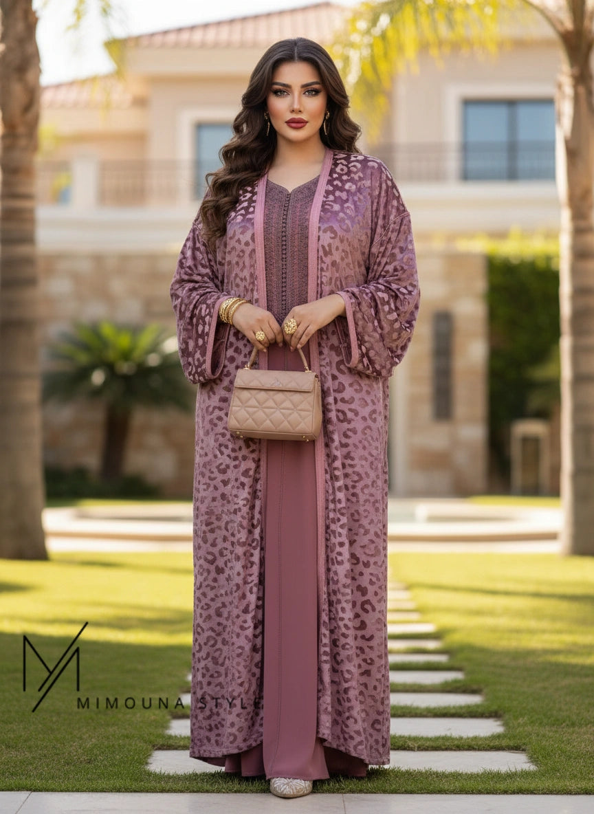 قفطان  و كيمونو موبرة محفرة " CF1P2"