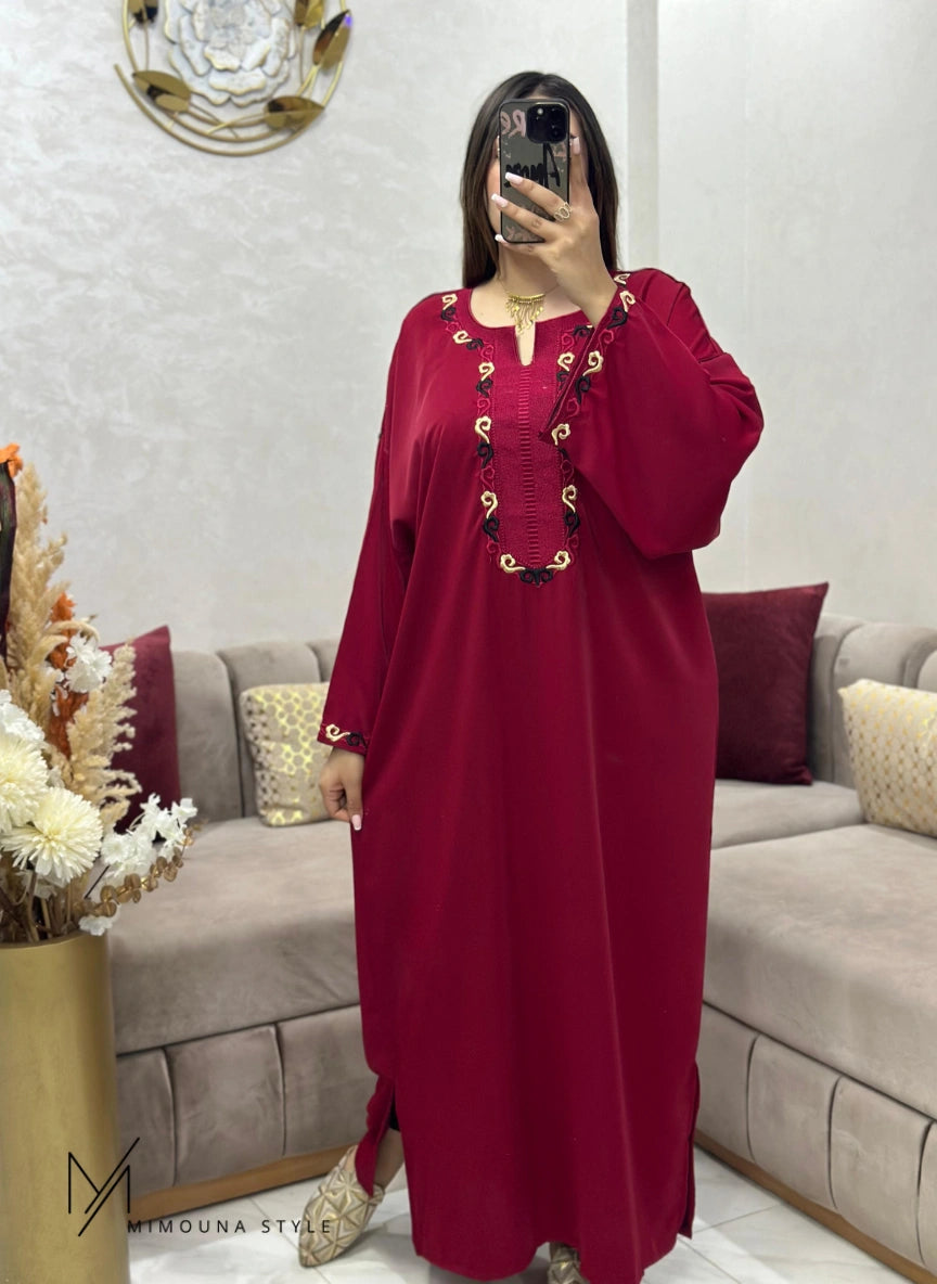 (CFA7) قفطان أناقة ملكية هماوية