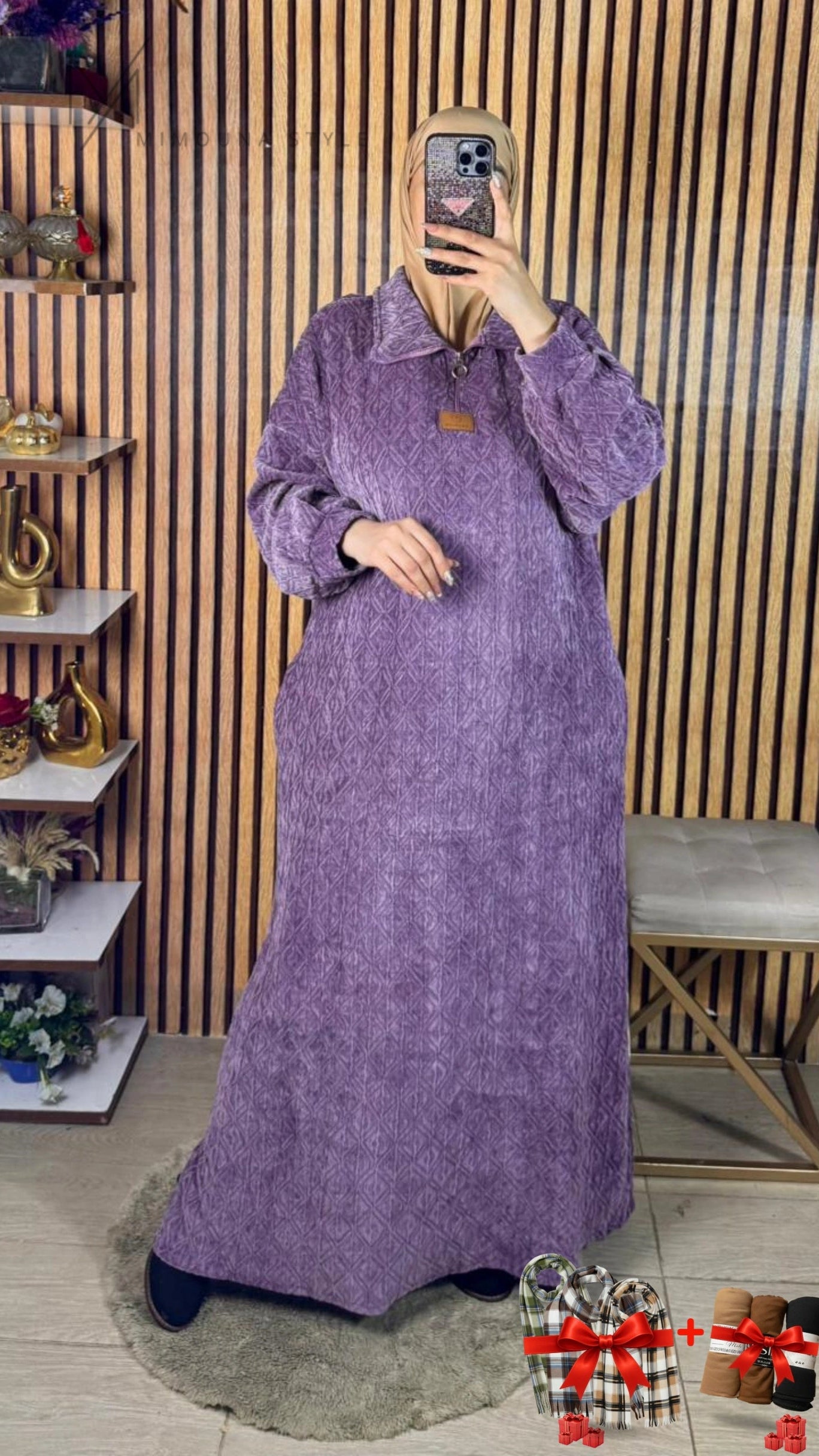 (J6) لبسة شتوية محتشمة أنيق و دافئ