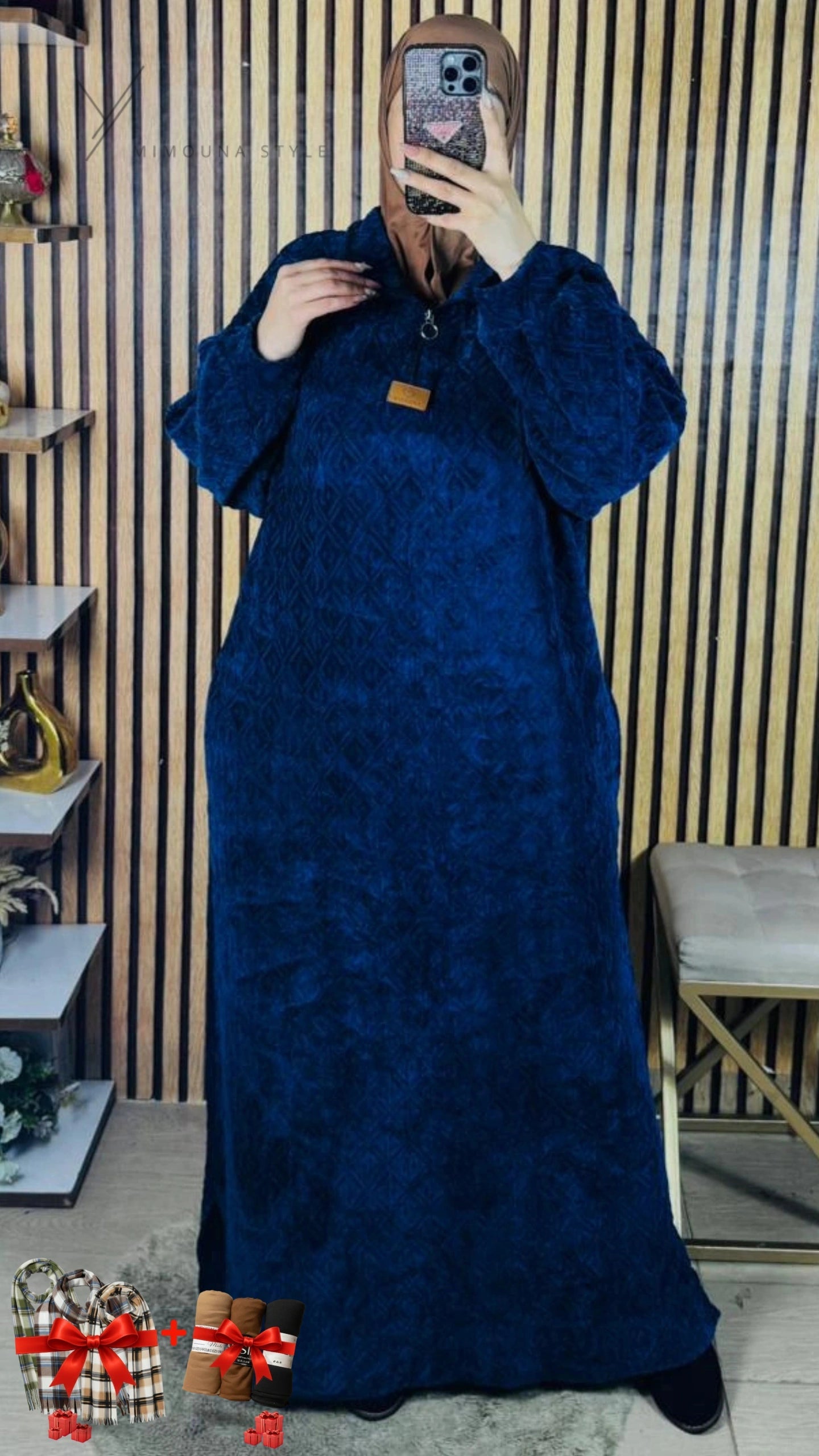 (J6) لبسة شتوية محتشمة أنيق و دافئ