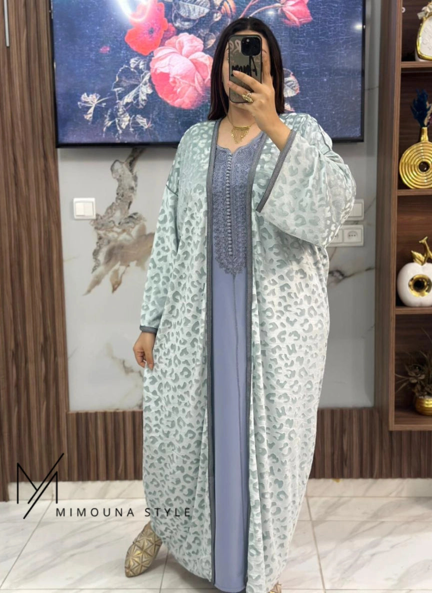 قفطان  و كيمونو موبرة محفرة " CF1P2"