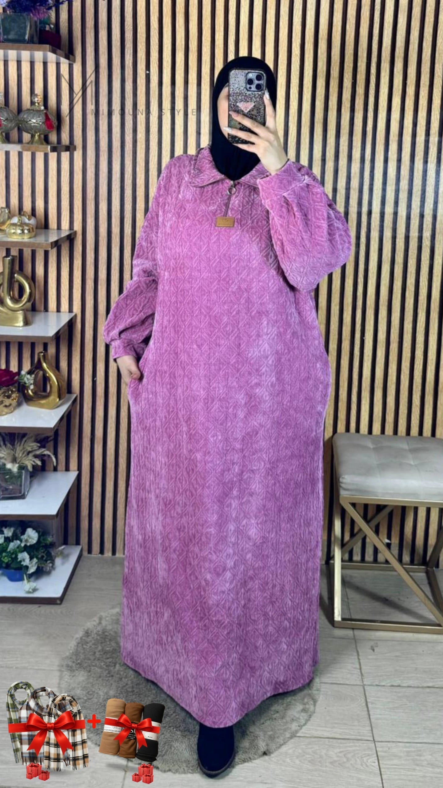 (J6) لبسة شتوية محتشمة أنيق و دافئ