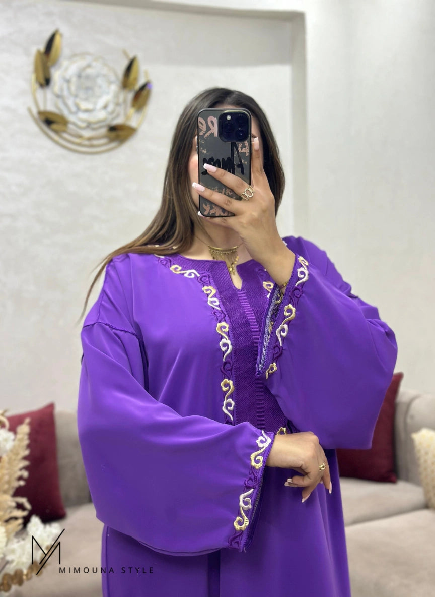 (CFA7) قفطان أناقة ملكية هماوية