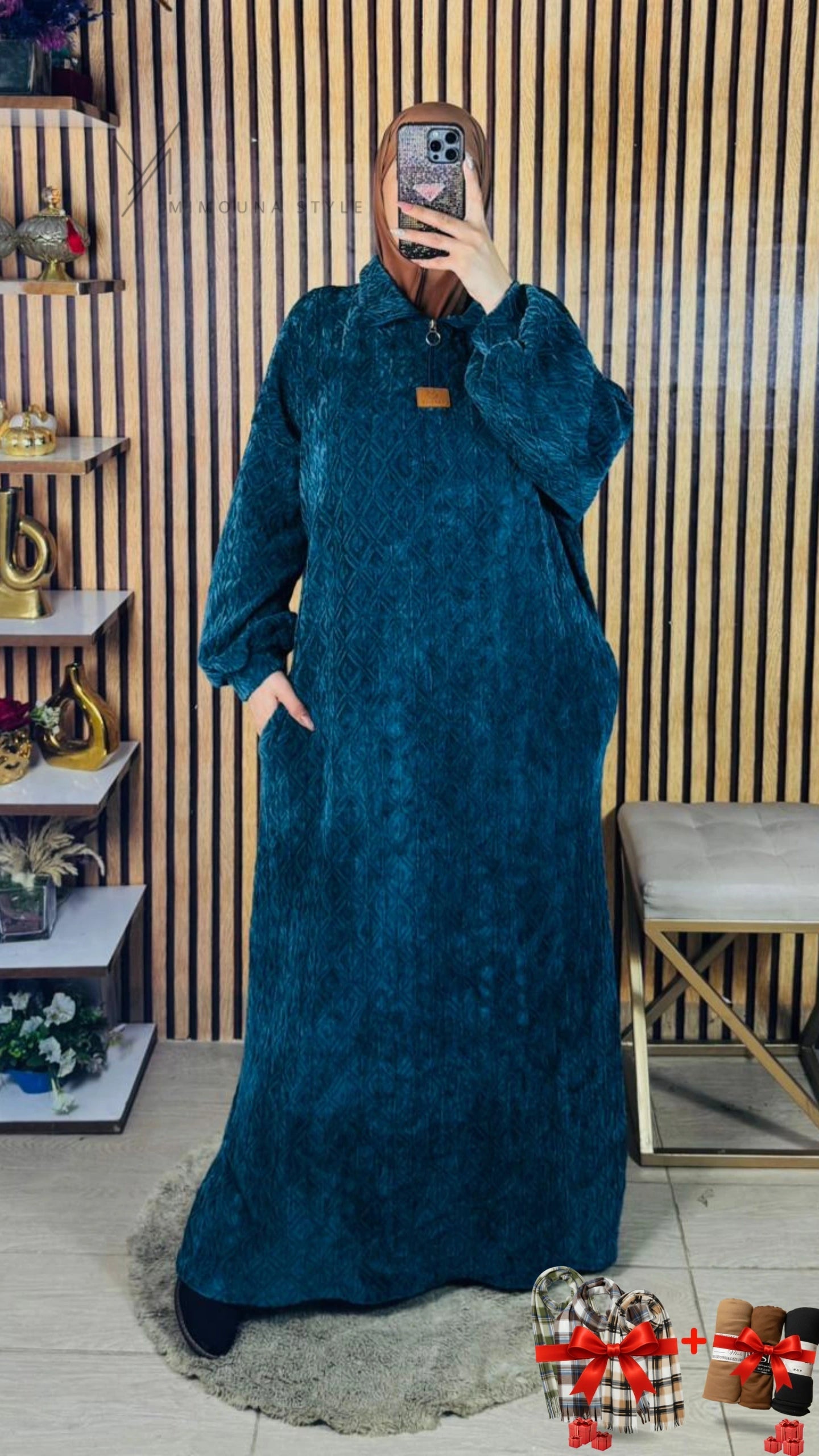 (J6) لبسة شتوية محتشمة أنيق و دافئ