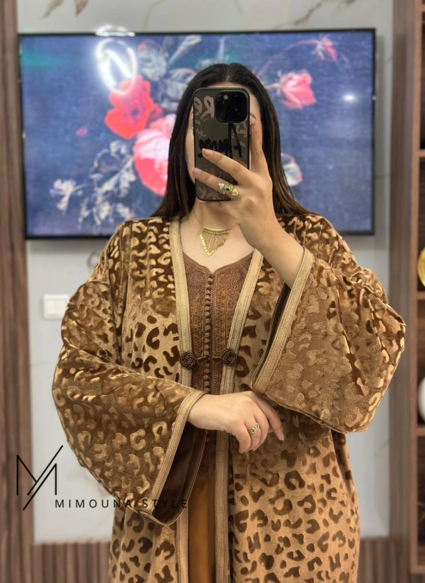 قفطان  و كيمونو موبرة محفرة " CF1P2"