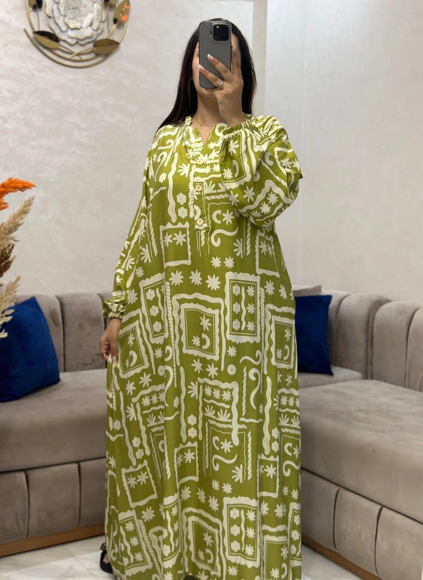 Robe en lin chic et elegante R1