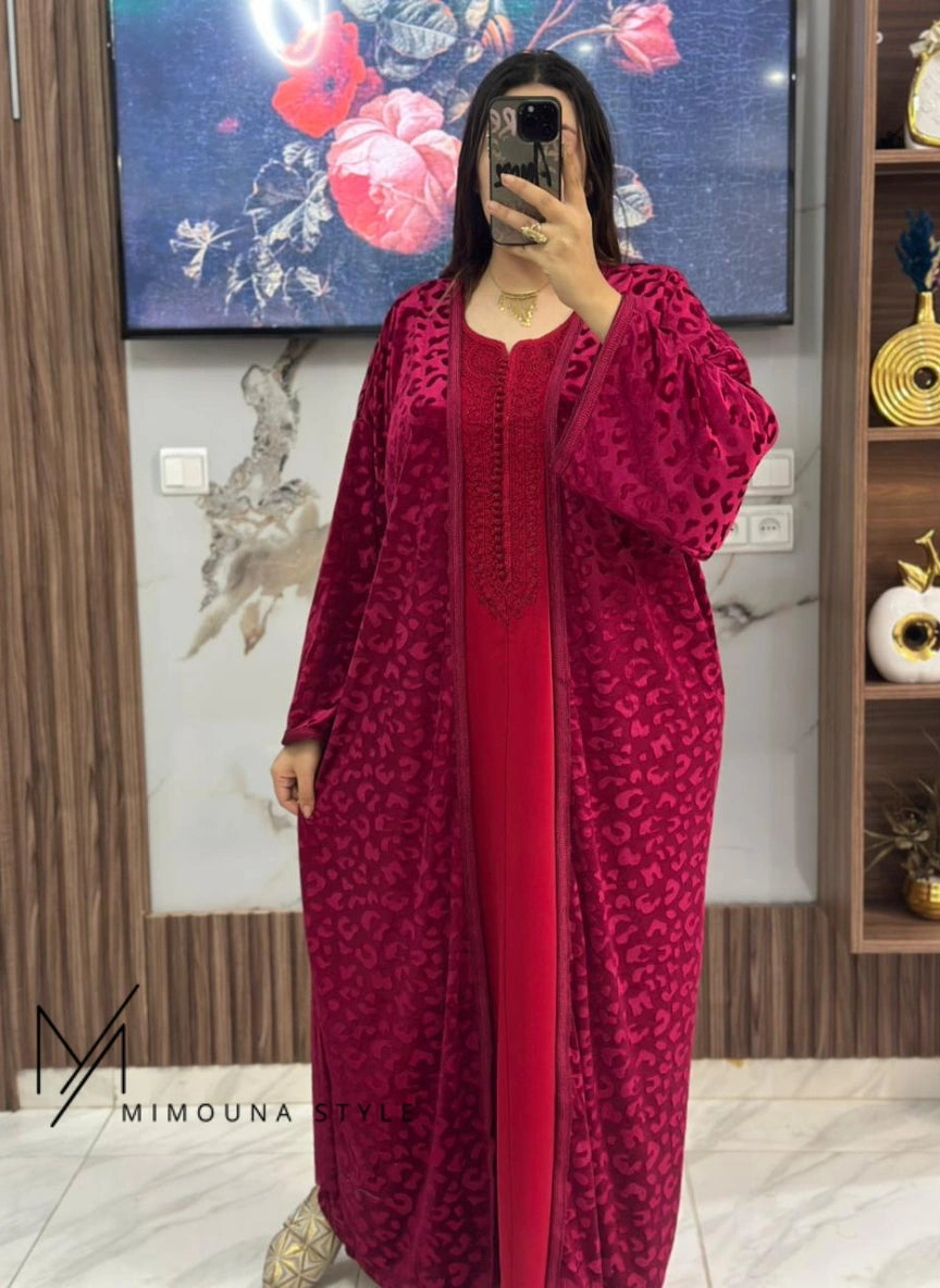 قفطان  و كيمونو موبرة محفرة " CF1P2"