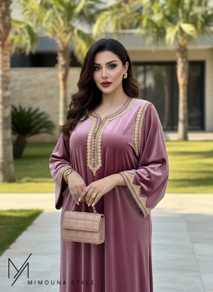 (CF2) قفطان موبرة  أناقة ملكية