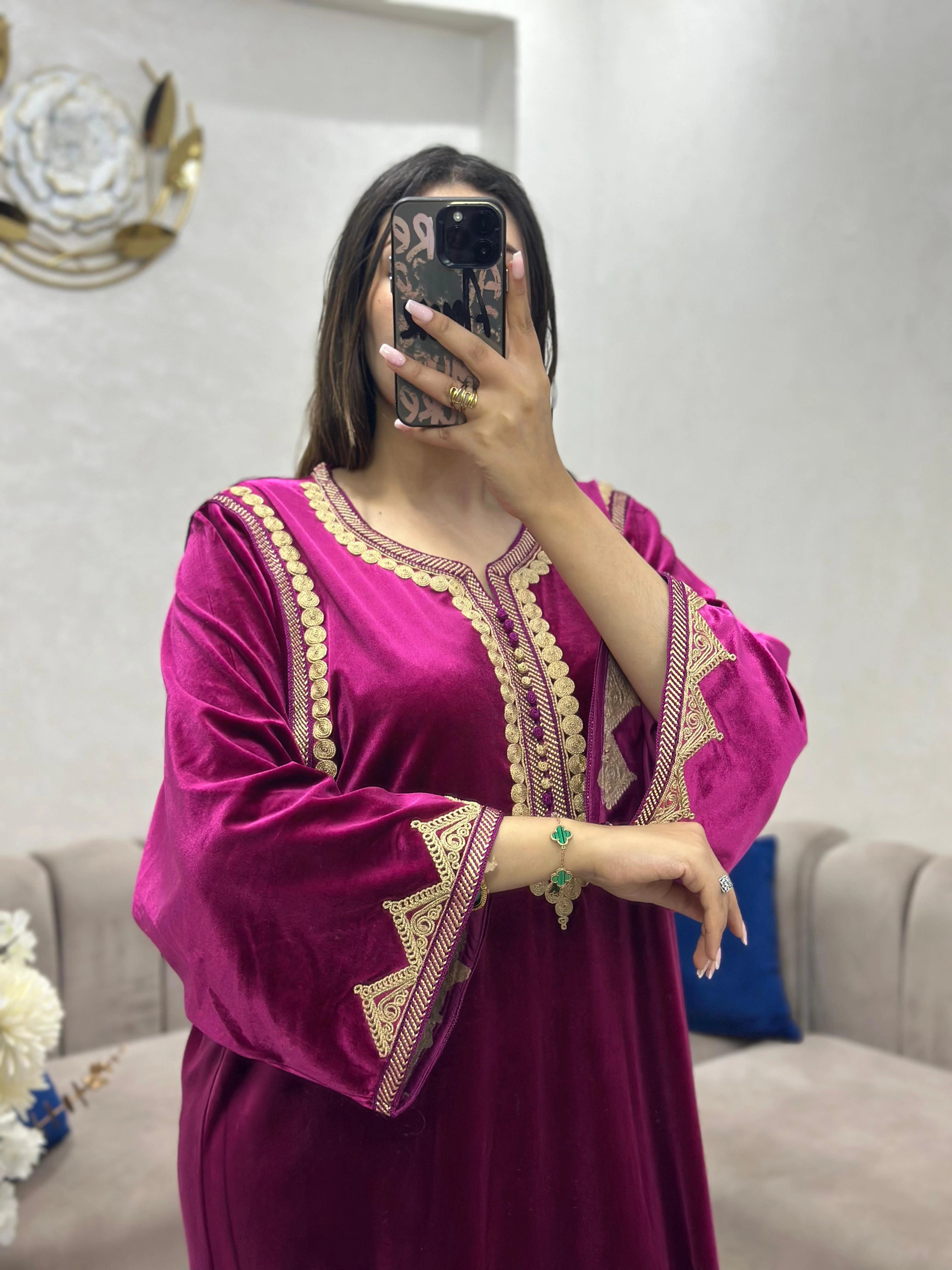 (CF2) قفطان موبرة  أناقة ملكية