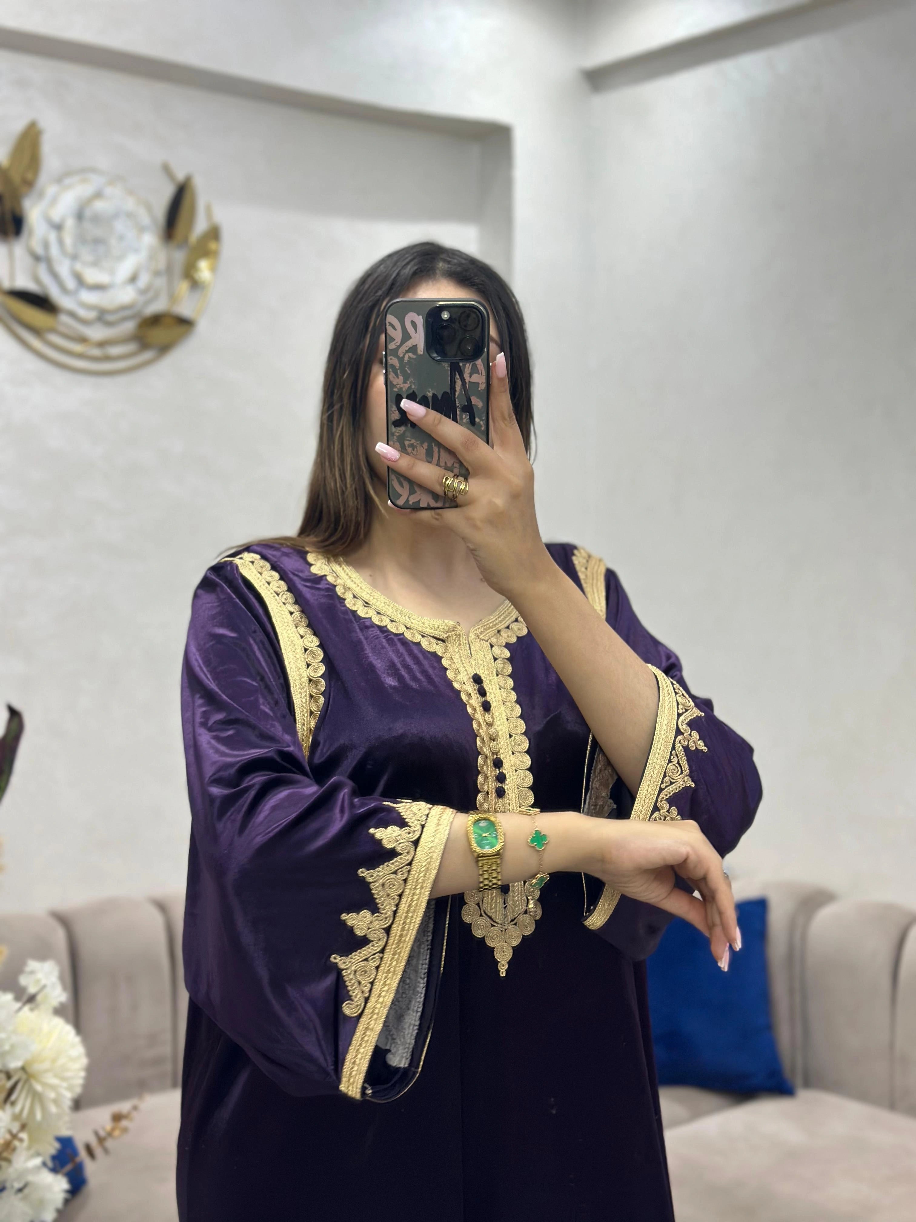 (CF2) قفطان موبرة  أناقة ملكية