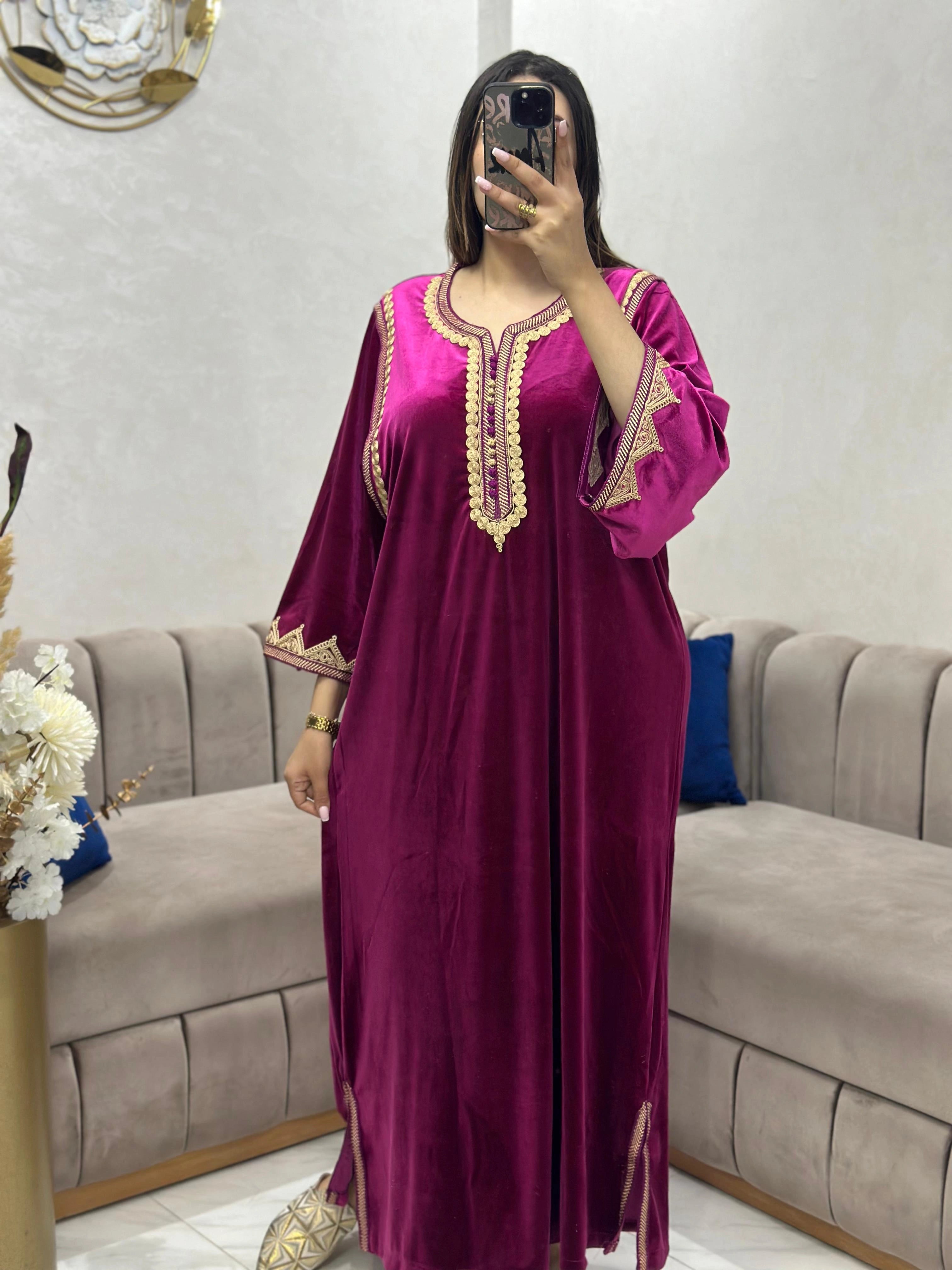 (CF2) قفطان موبرة  أناقة ملكية