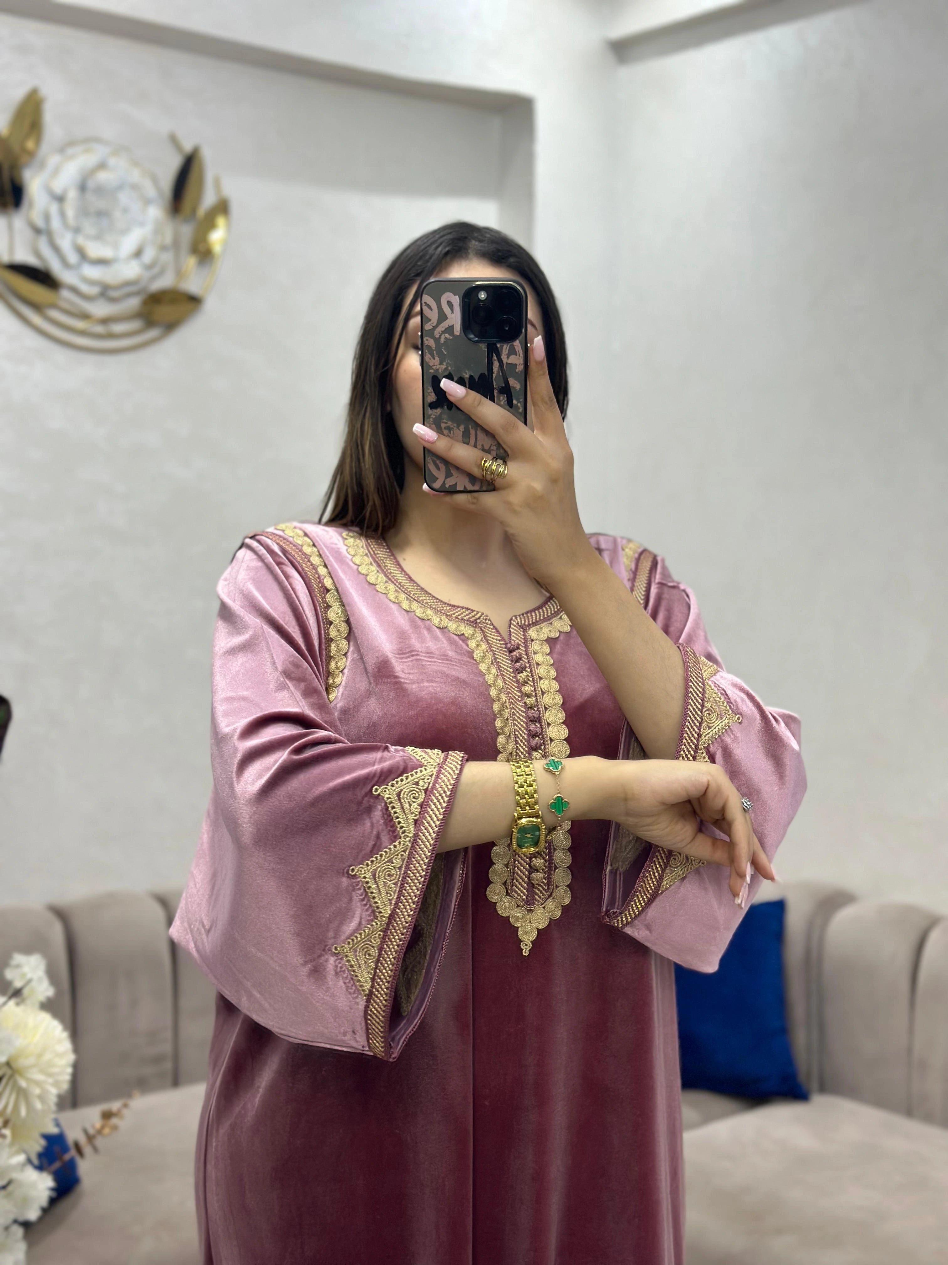 (CF2) قفطان موبرة  أناقة ملكية