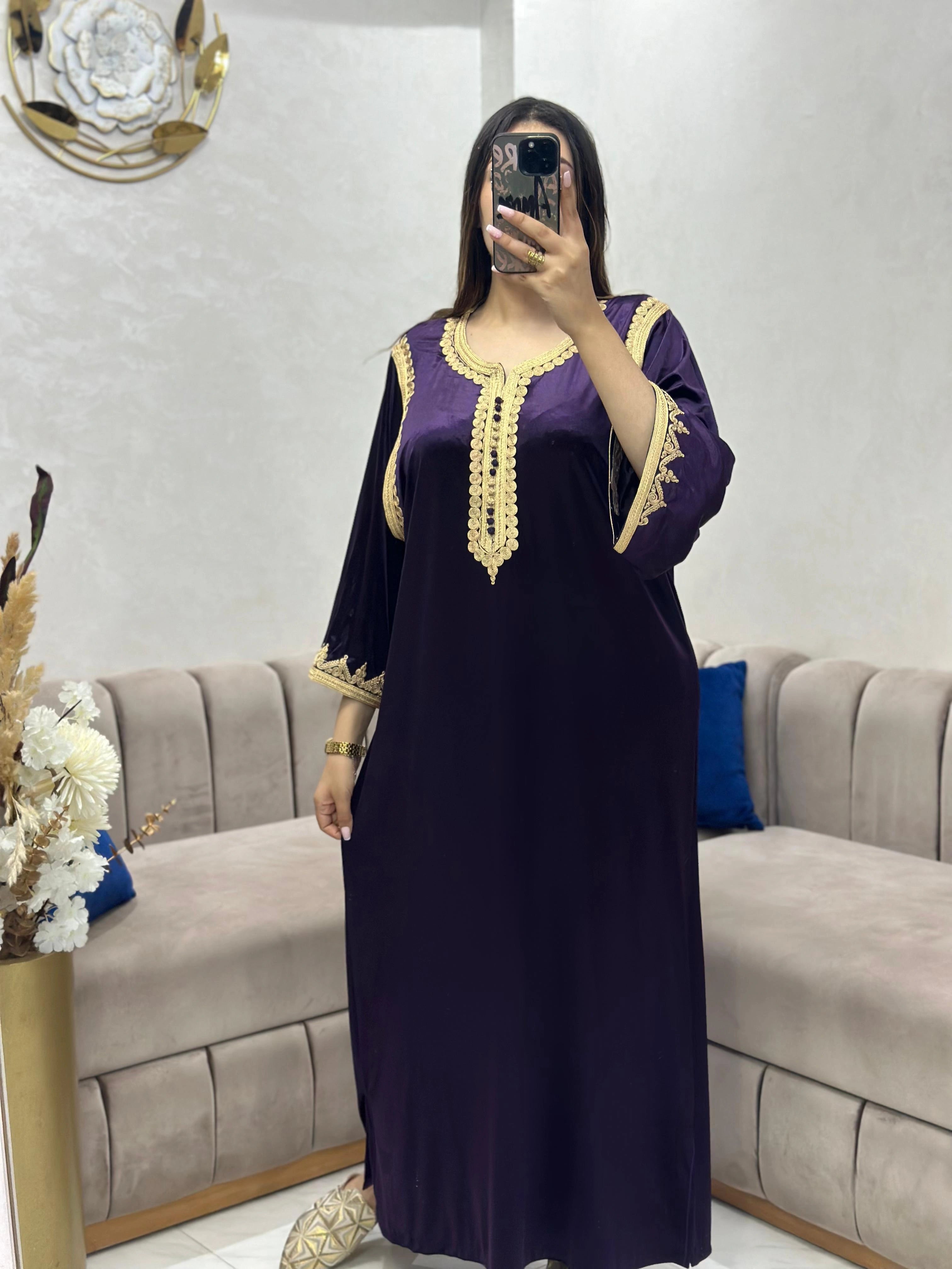 (CF2) قفطان موبرة  أناقة ملكية