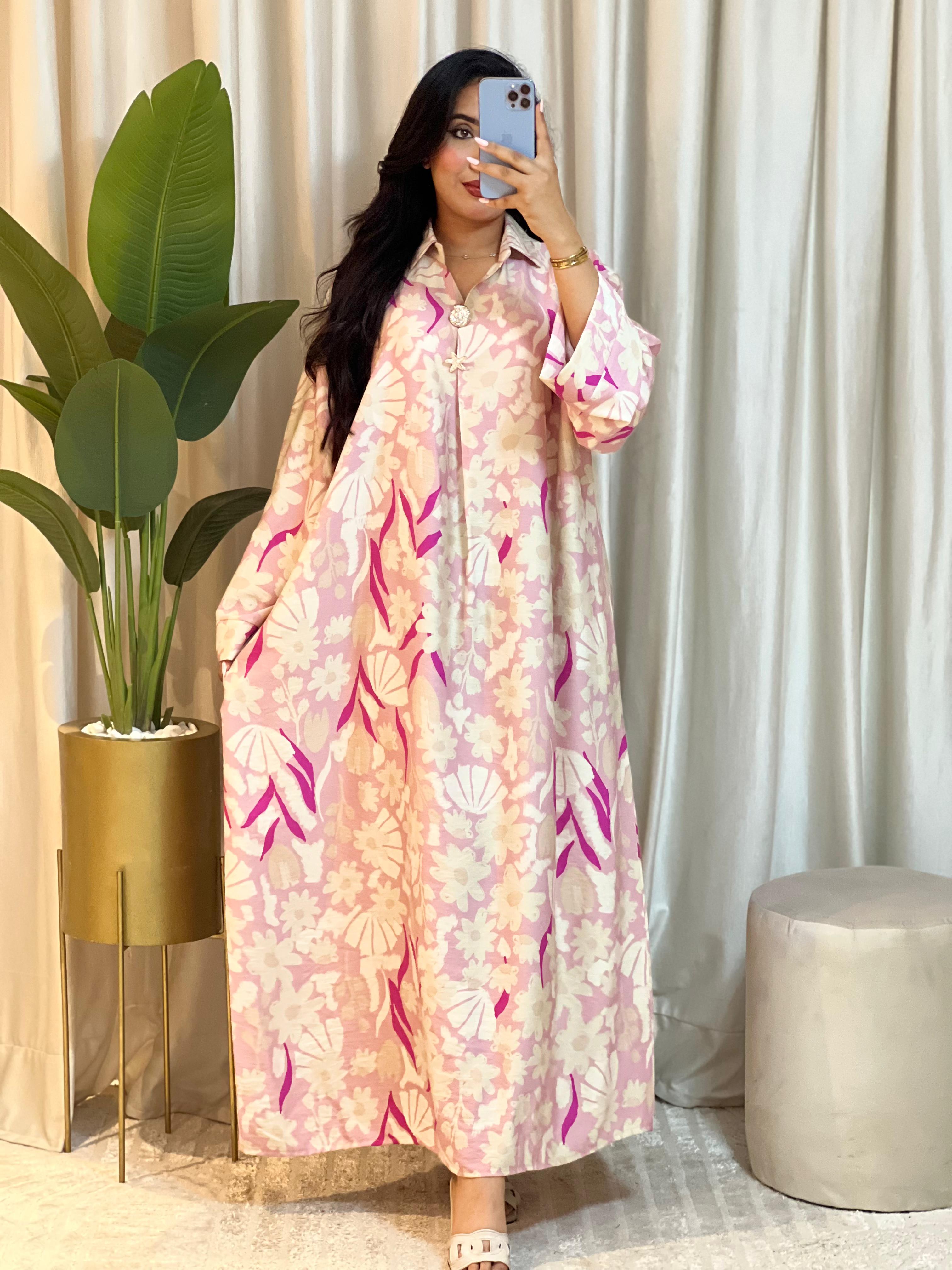 إطلالة صيفية راقية ☀️ | Robe Longue Fleurie🌼