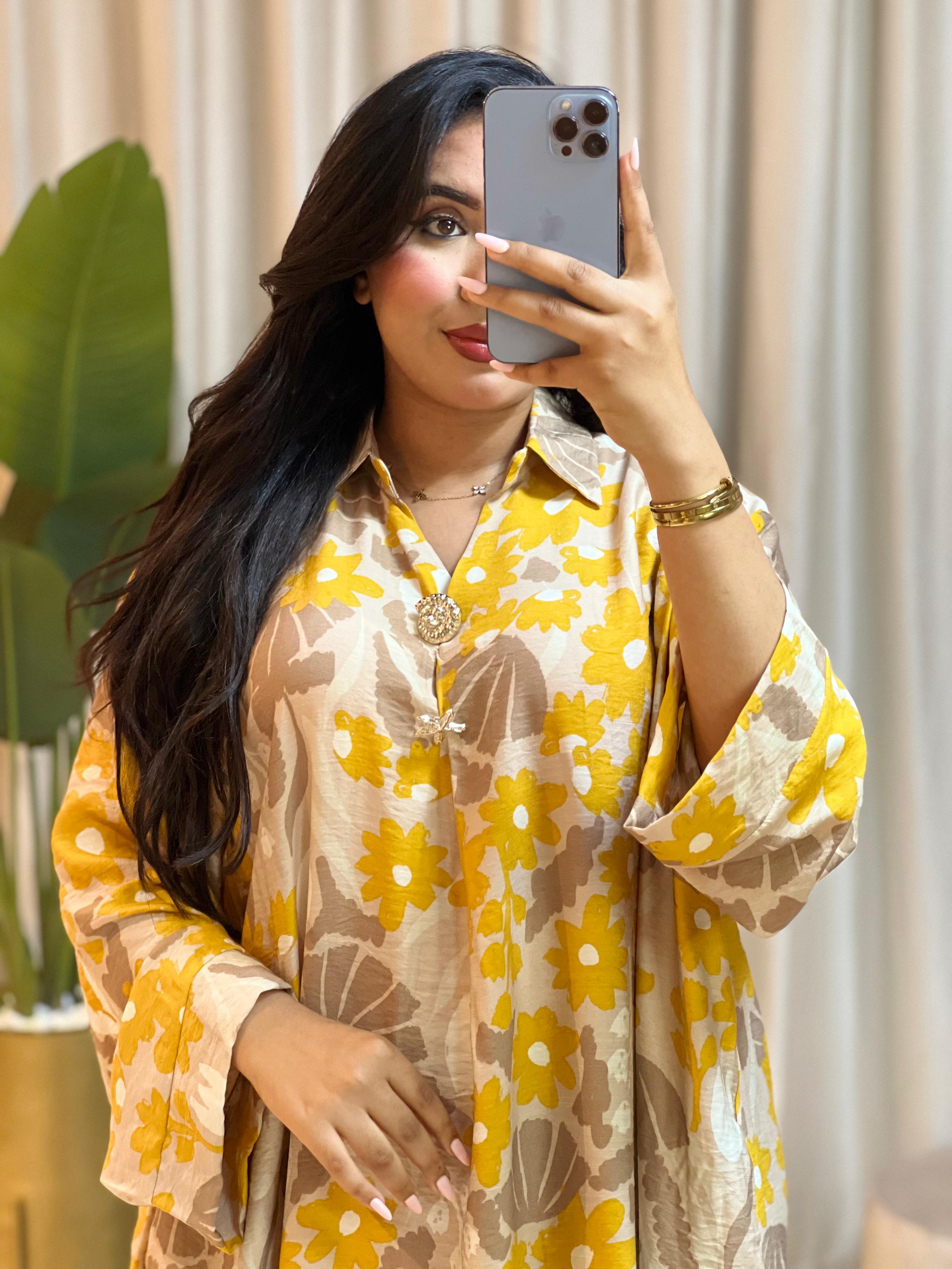 إطلالة صيفية راقية ☀️ | Robe Longue Fleurie🌼