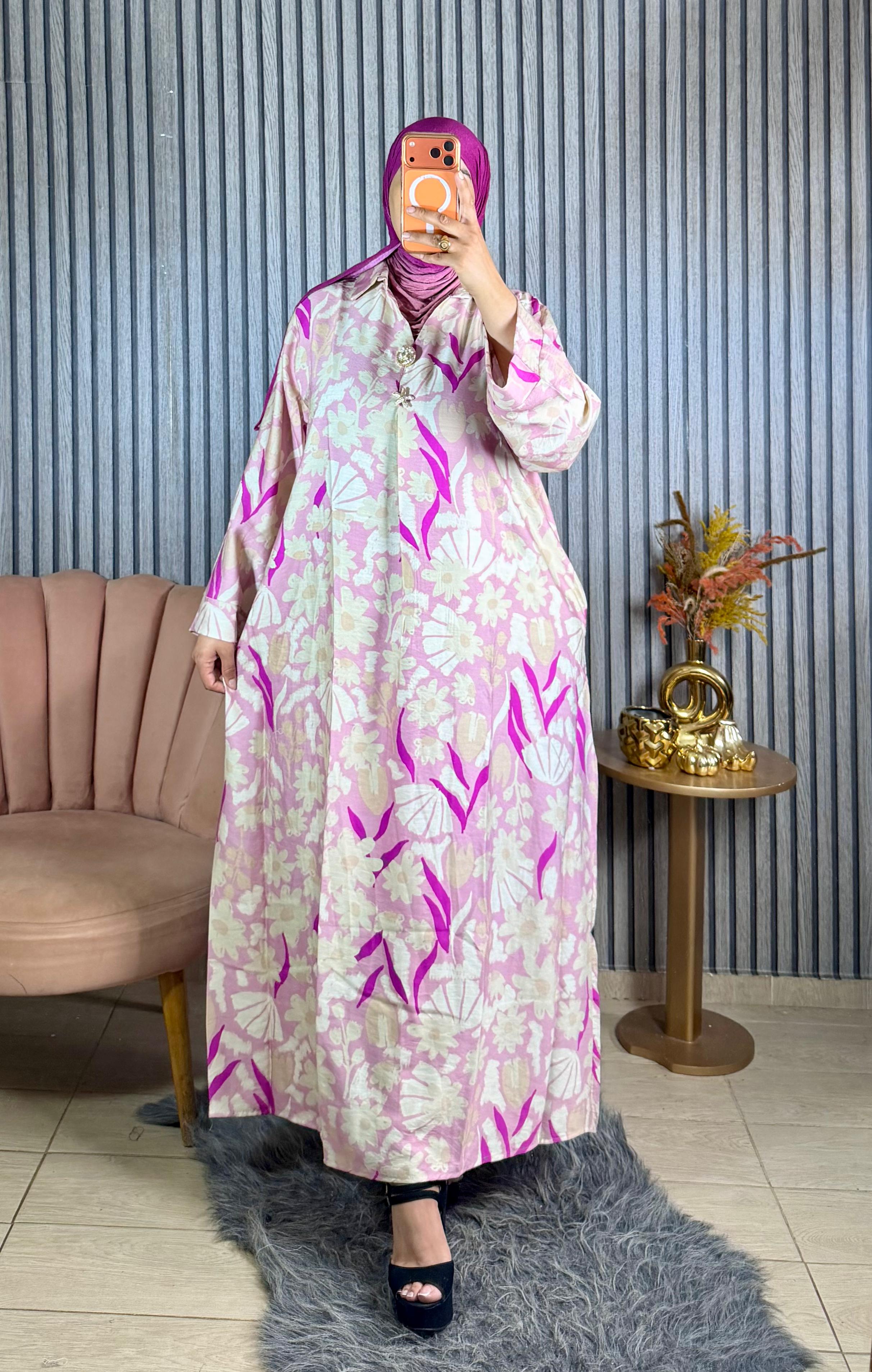 إطلالة صيفية راقية ☀️ | Robe Longue Fleurie🌼 ll