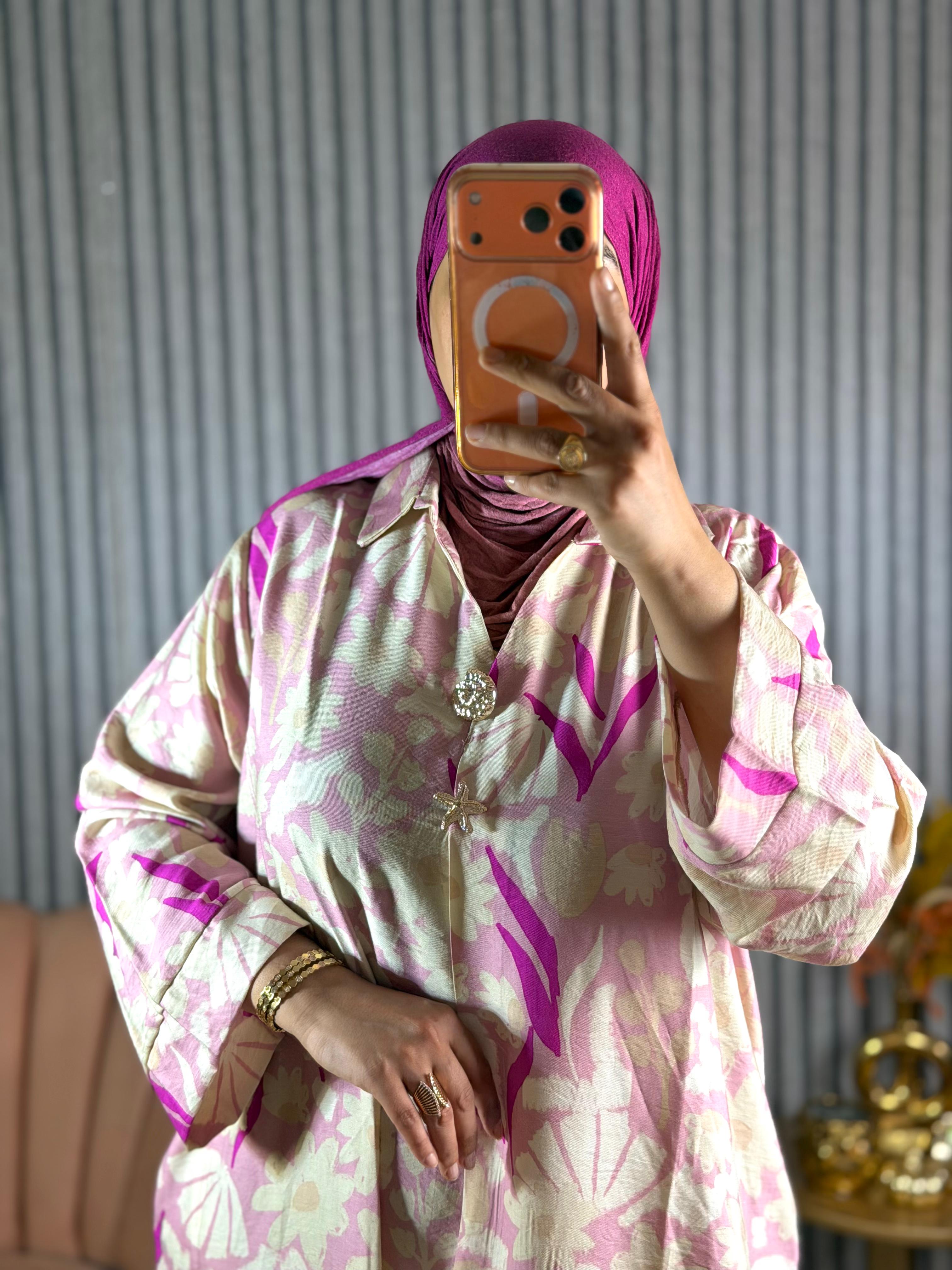 إطلالة صيفية راقية ☀️ | Robe Longue Fleurie🌼 ll