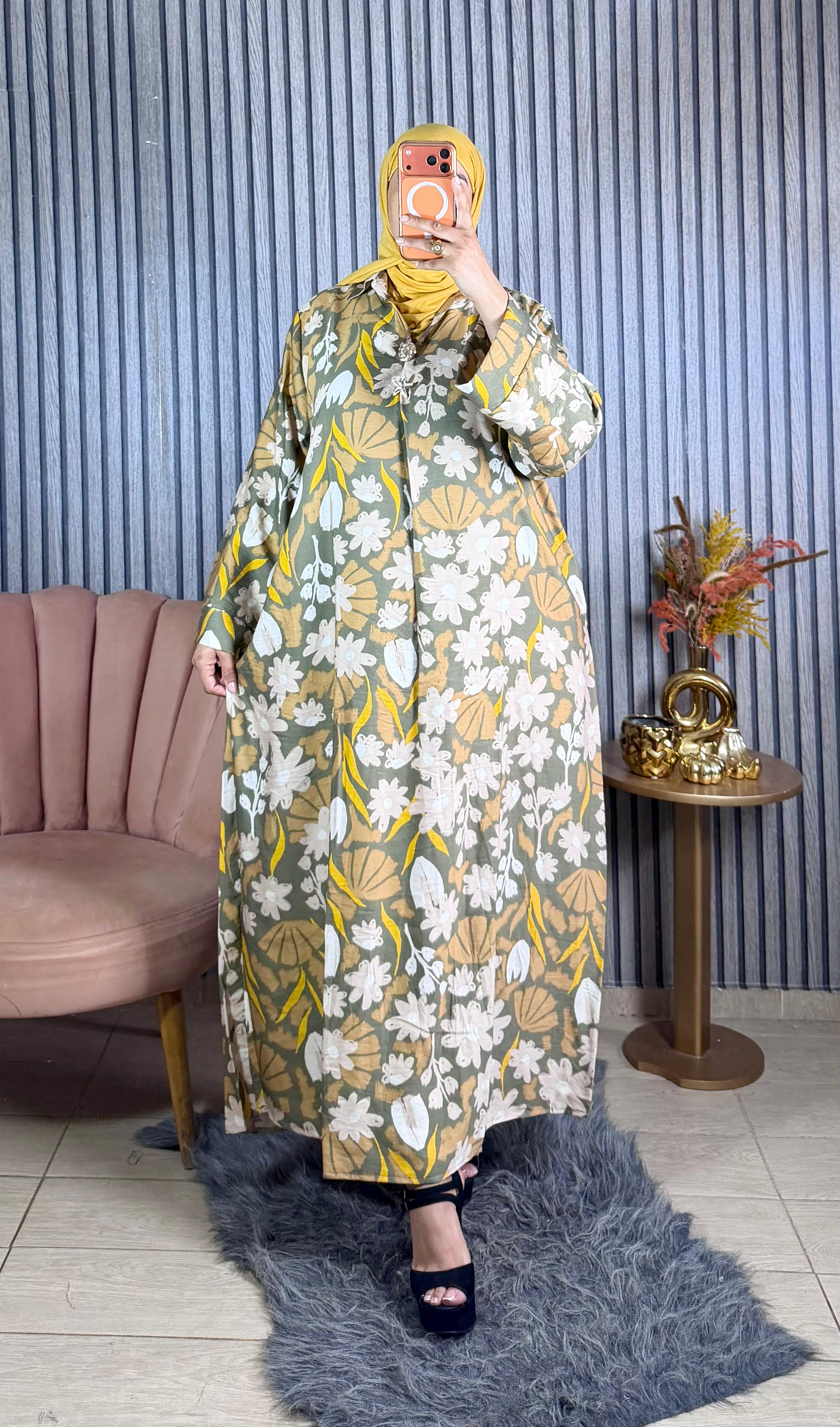 إطلالة صيفية راقية ☀️ | Robe Longue Fleurie🌼 ll