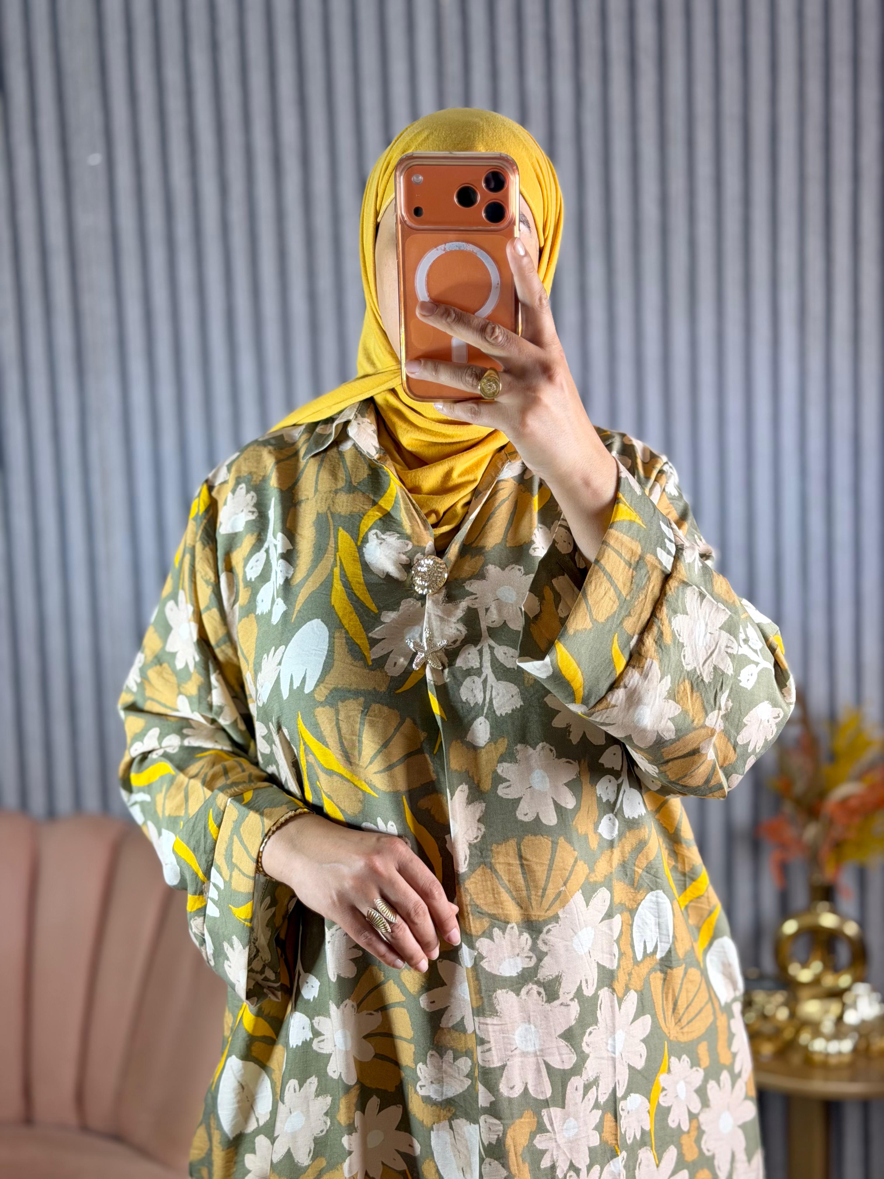 إطلالة صيفية راقية ☀️ | Robe Longue Fleurie🌼 ll