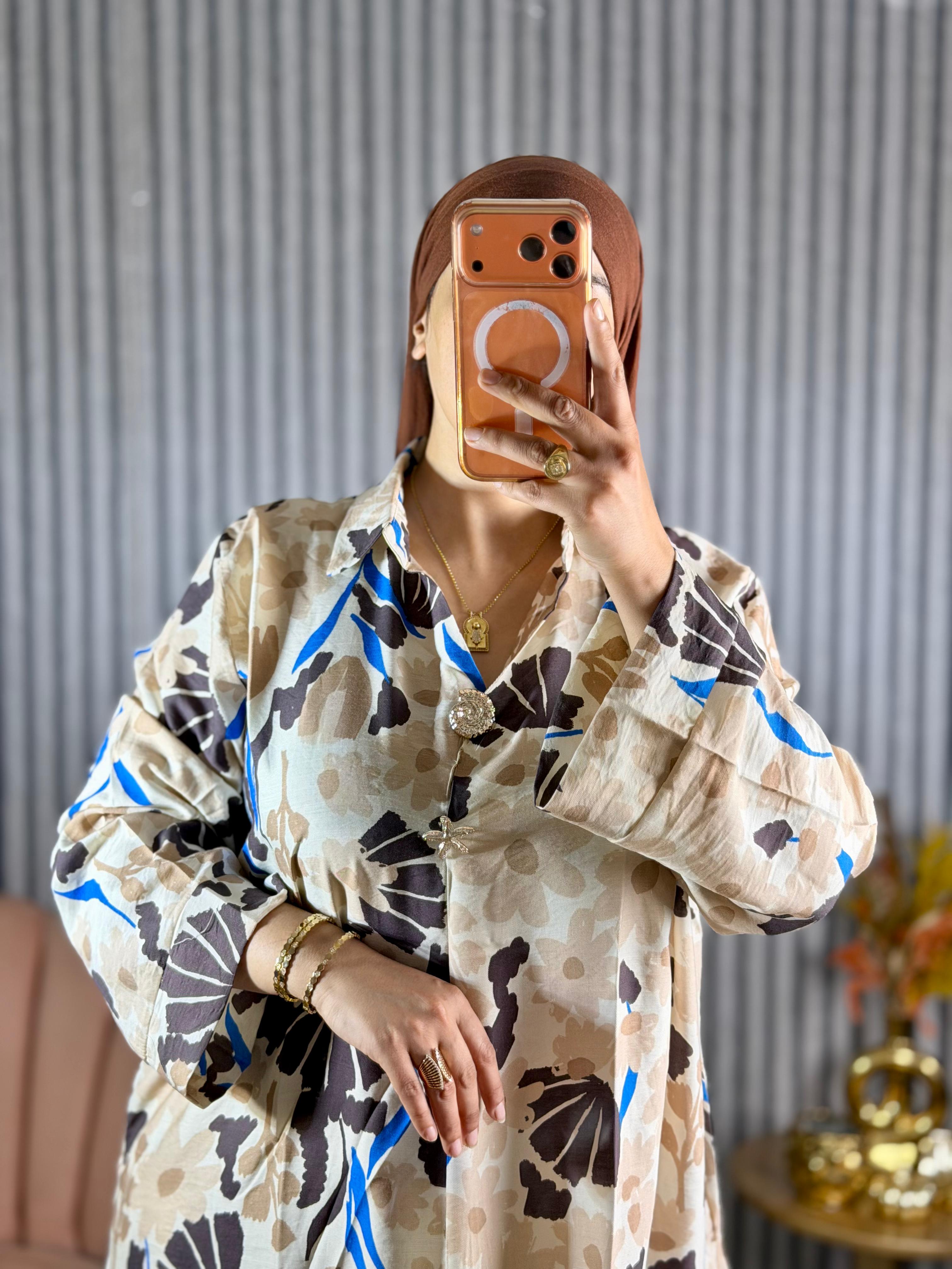 إطلالة صيفية راقية ☀️ | Robe Longue Fleurie🌼 ll