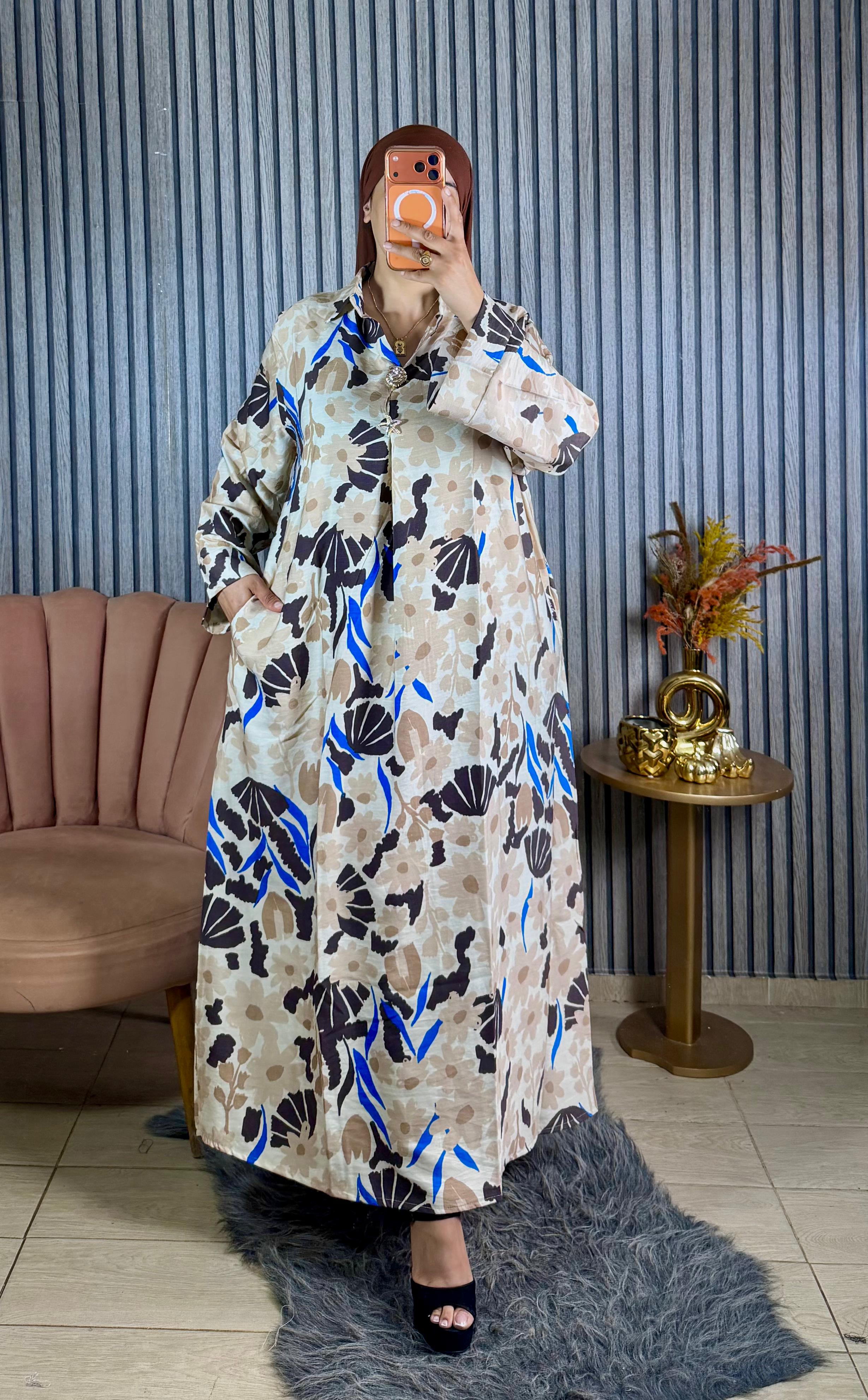 إطلالة صيفية راقية ☀️ | Robe Longue Fleurie🌼 ll