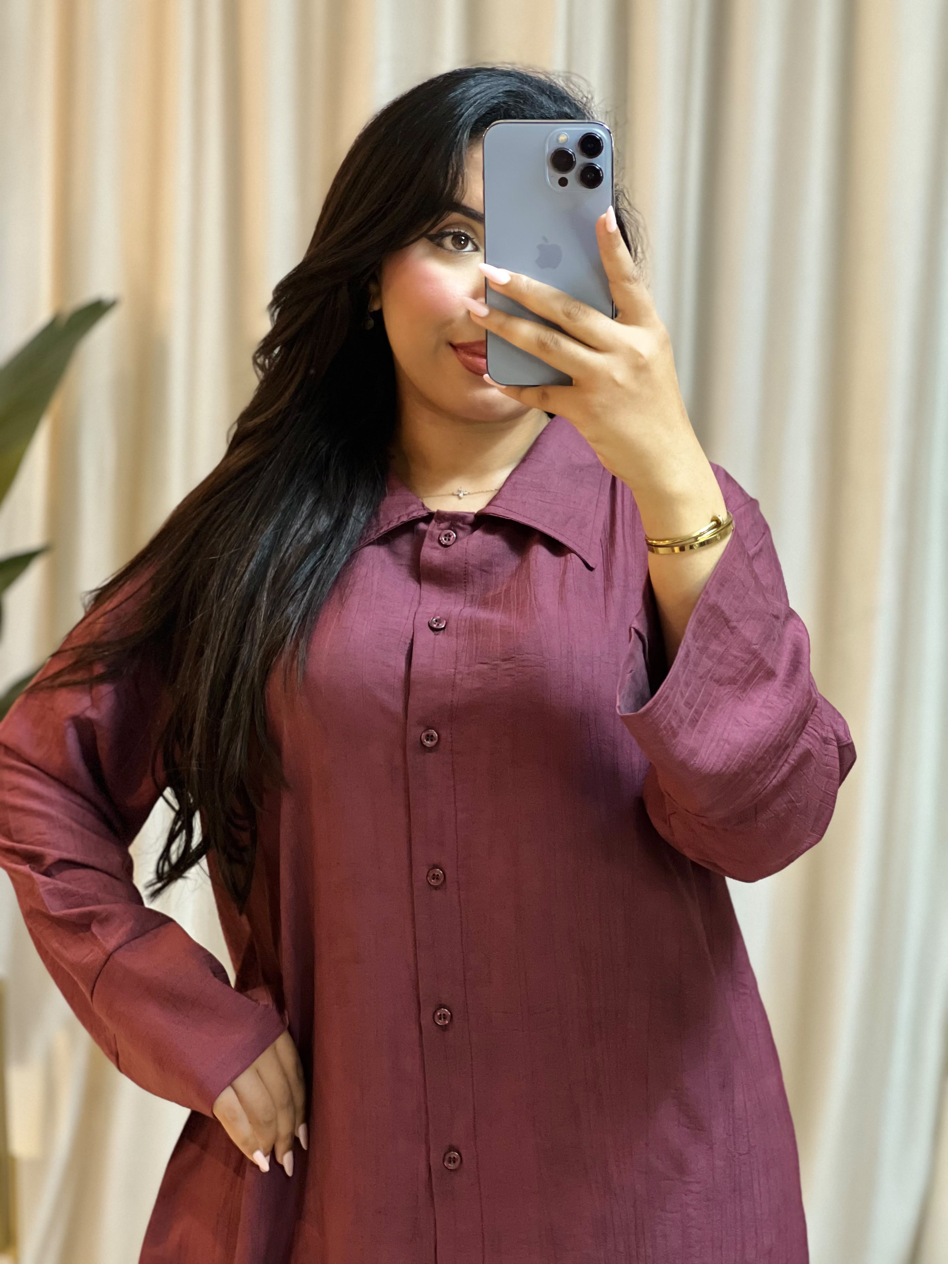 Robe Chemise Oversize Élégante ll R2