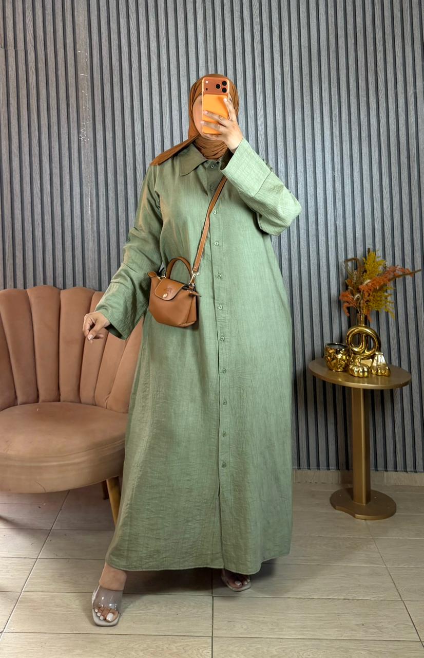 Robe Chemise Oversize Élégante R2