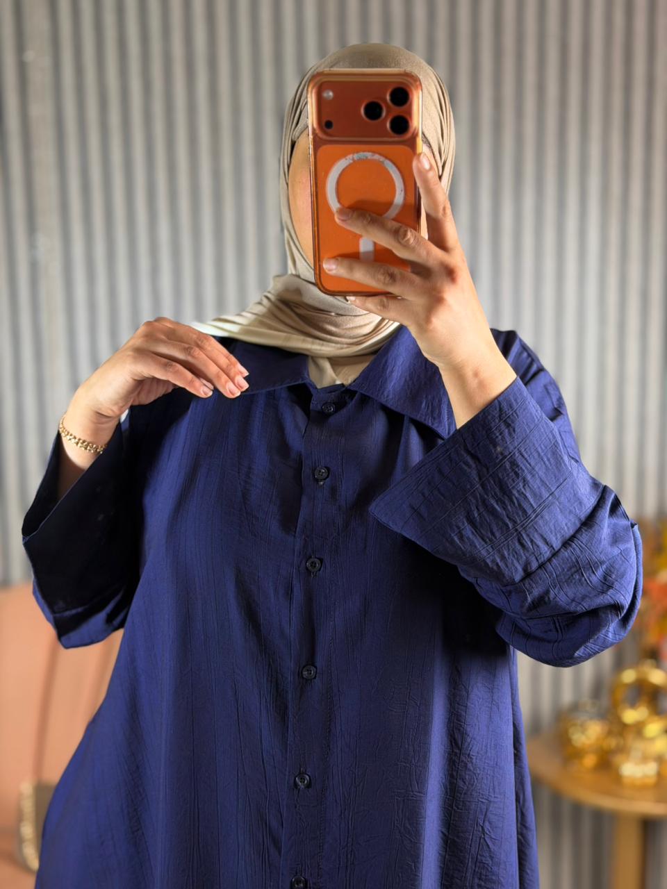 Robe Chemise Oversize Élégante R2