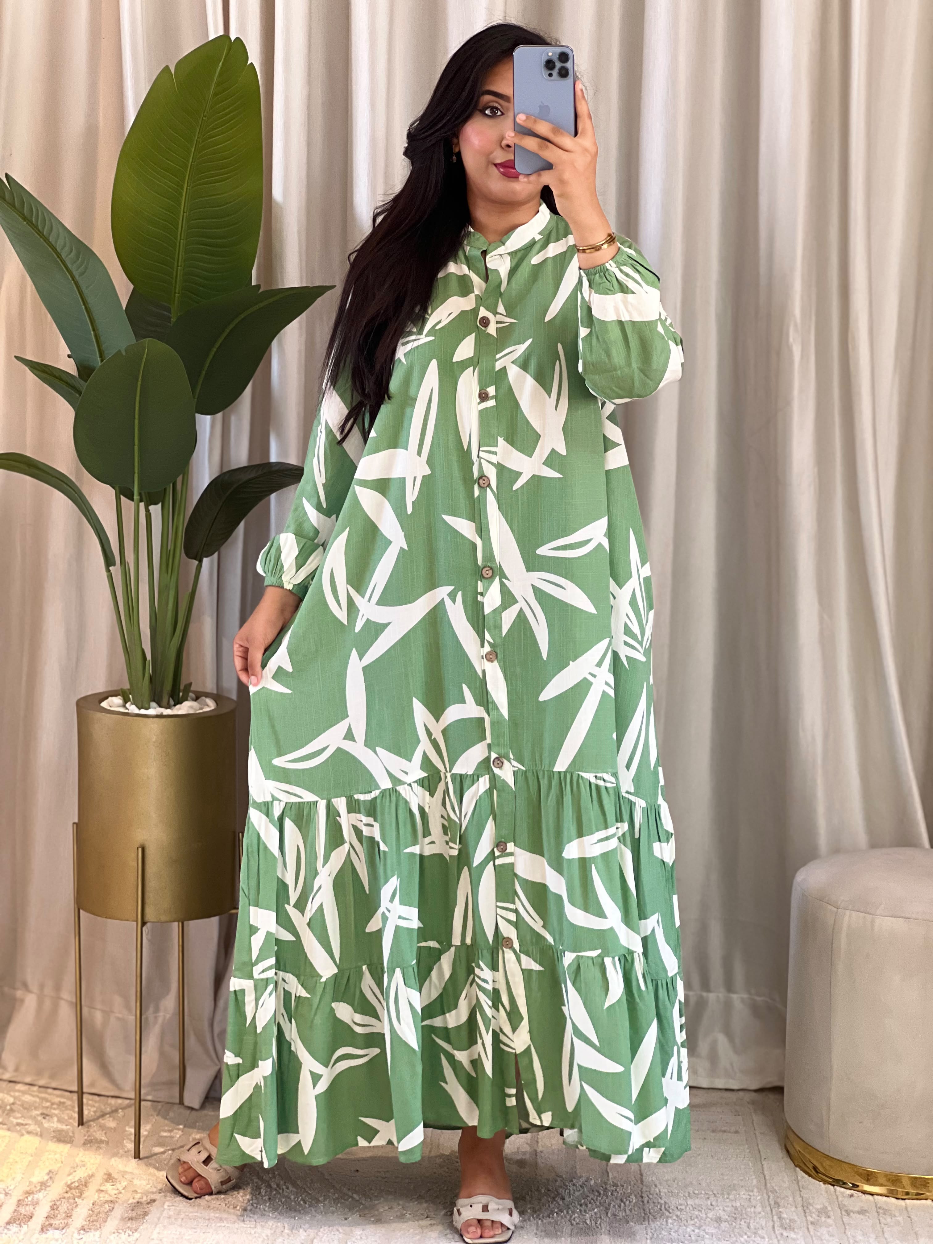 Robe en lin avec Ceinture H2