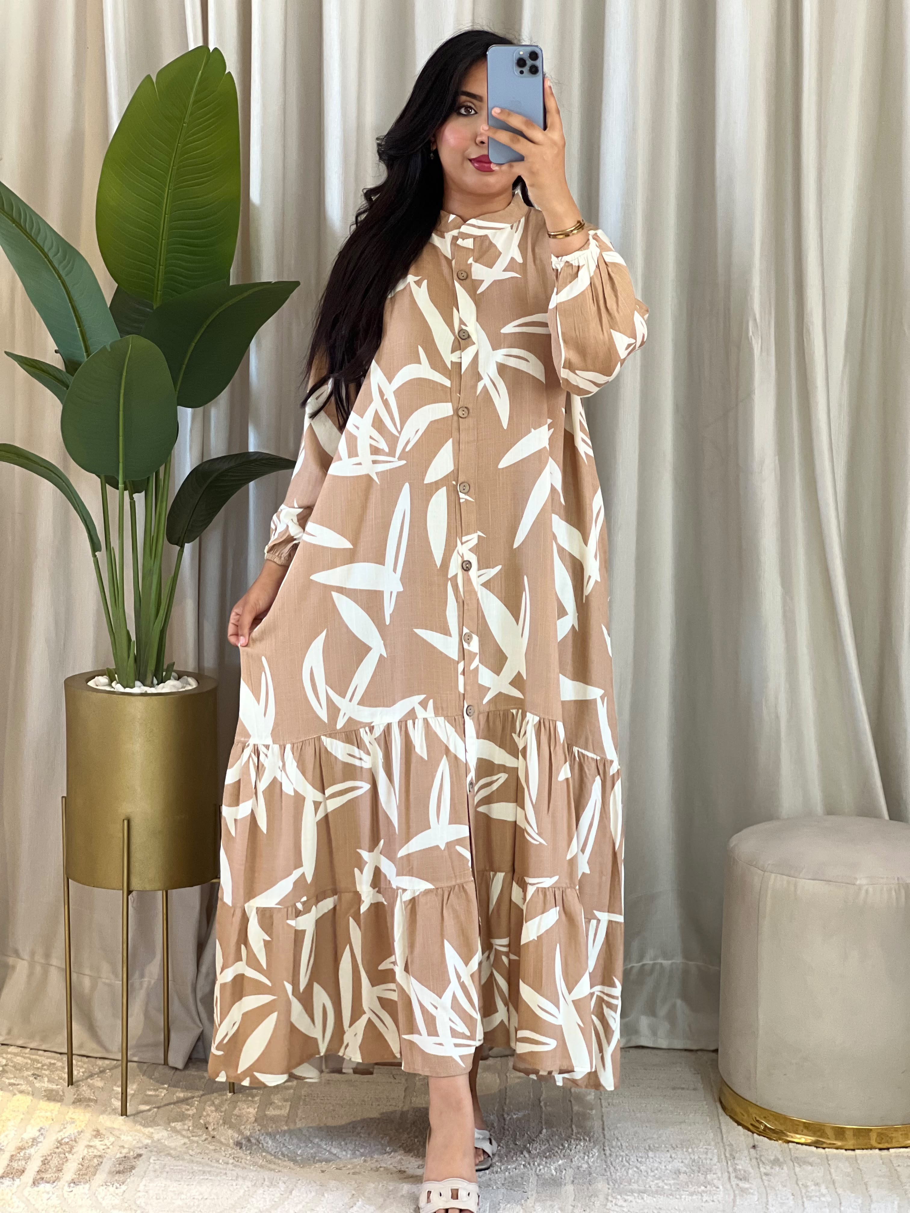 Robe en lin avec Ceinture H2