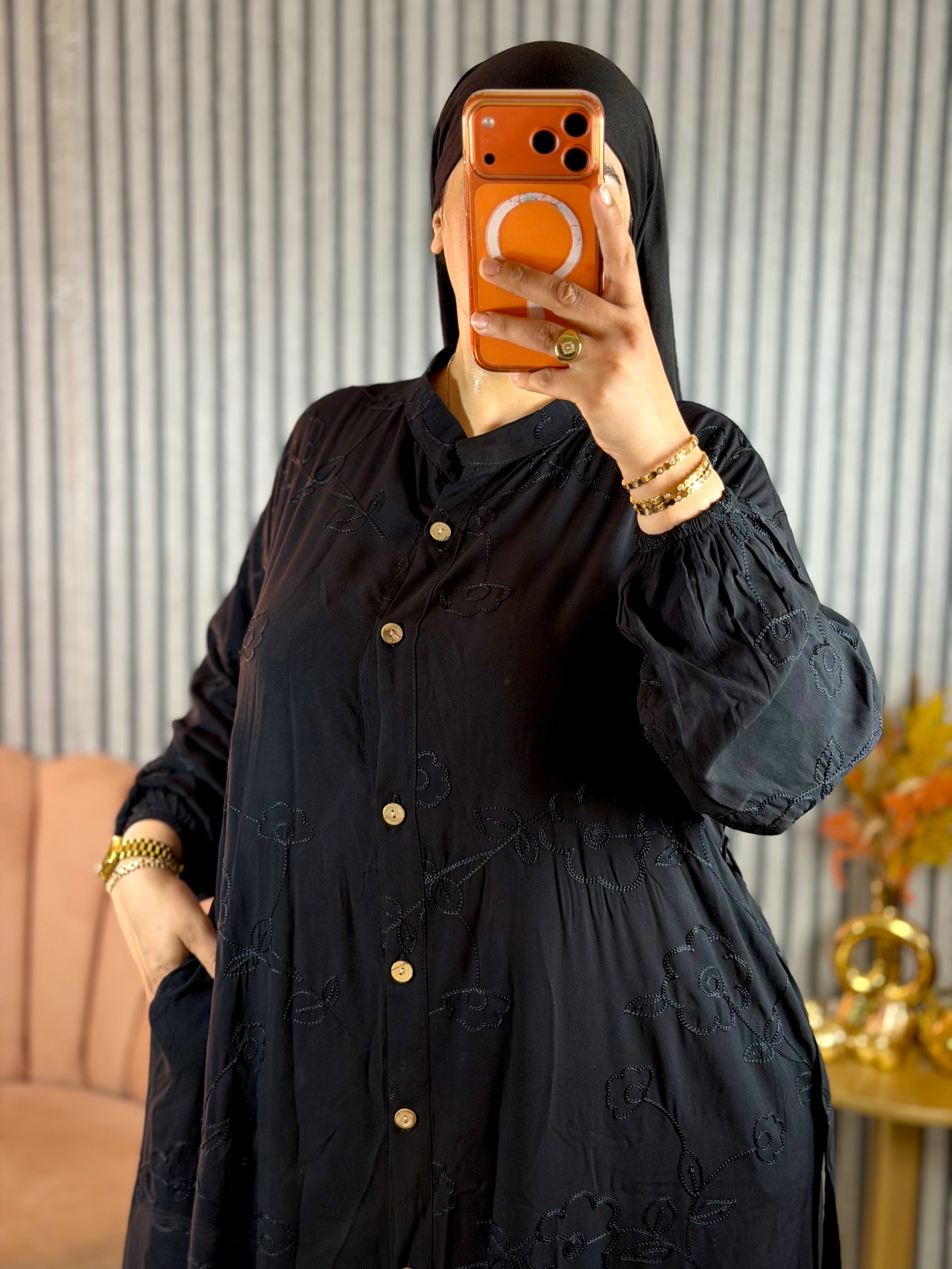 Robe Brodée avec Ceinture H1 ll
