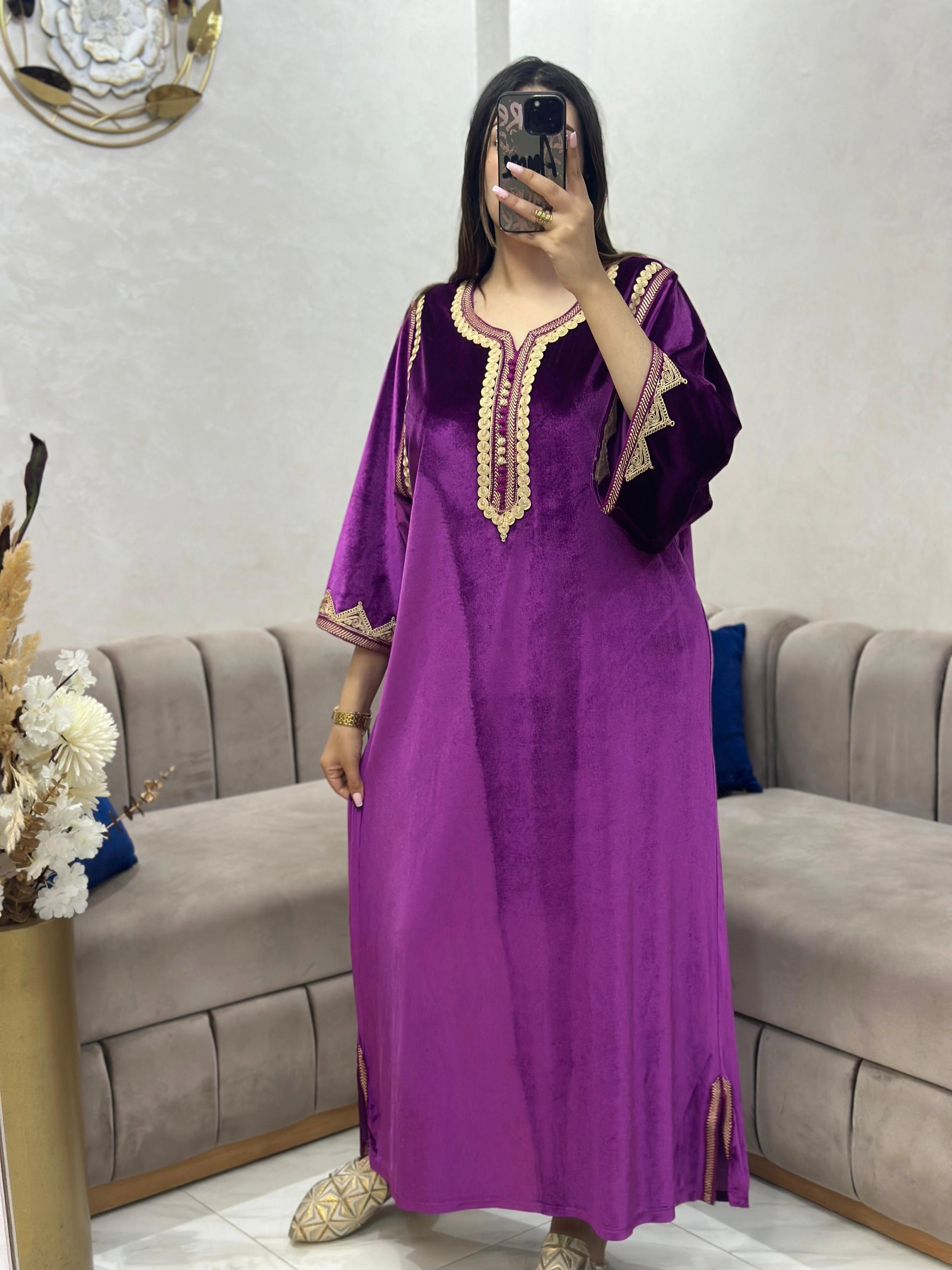 (CF2) قفطان موبرة  أناقة ملكية