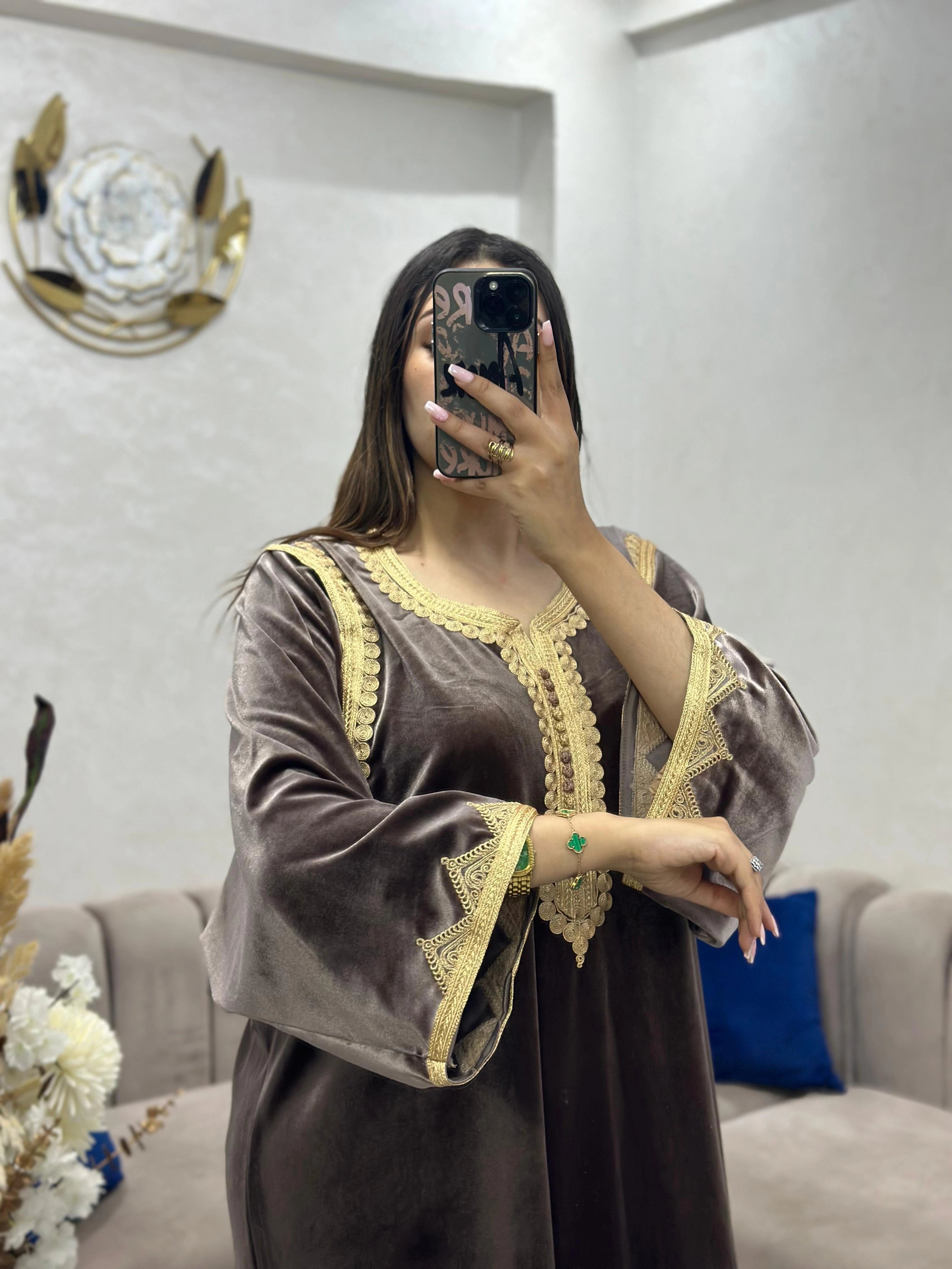 (CF2) قفطان موبرة  أناقة ملكية