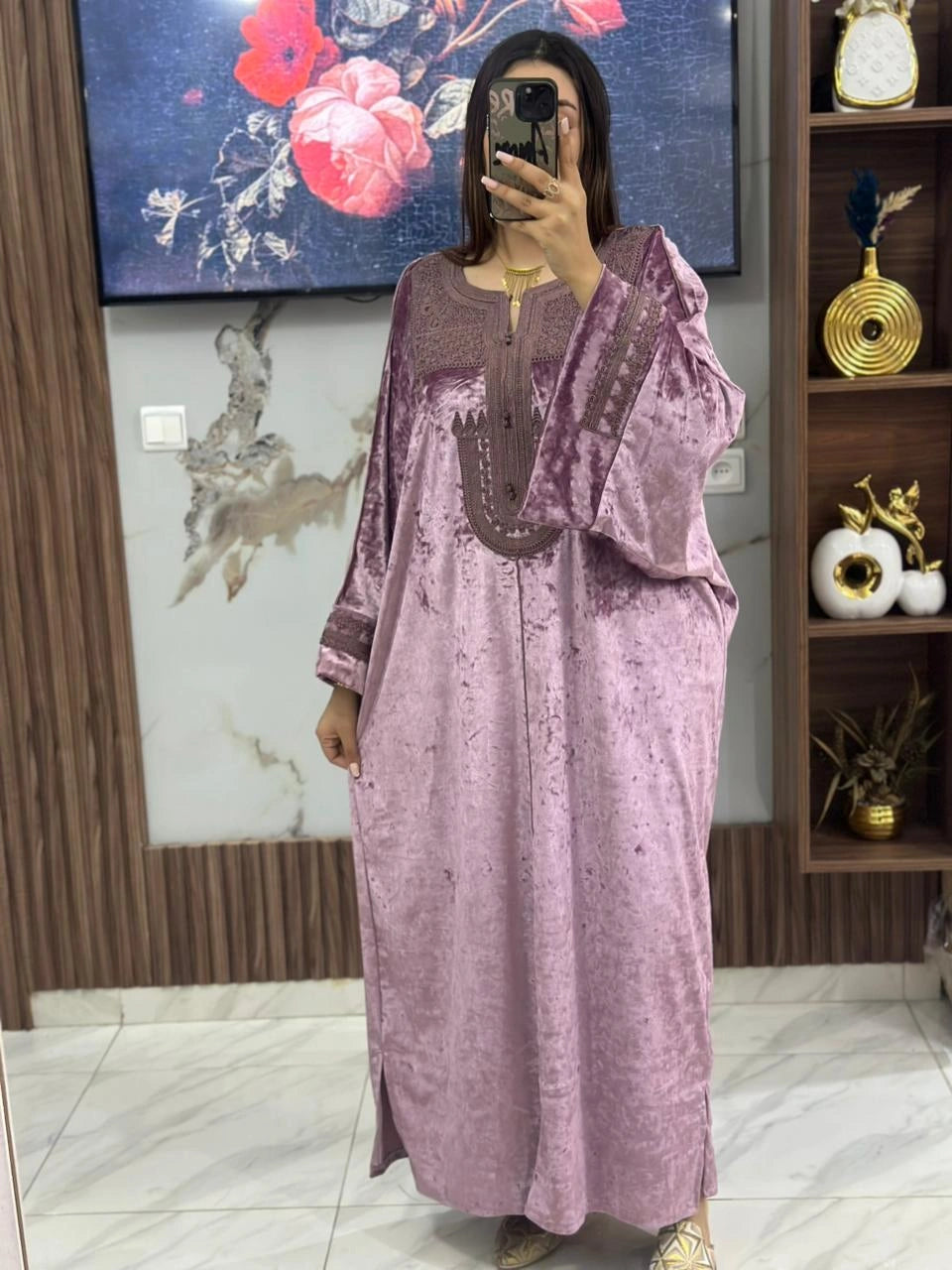 (CF4) قفطان موبرة  أناقة ملكية هماوية